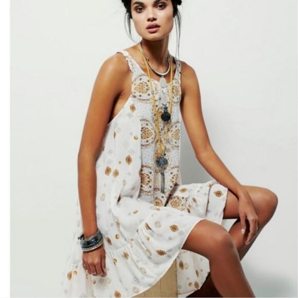 Free People Annka Tea Combo Slip Dress - Picture 6 of 8